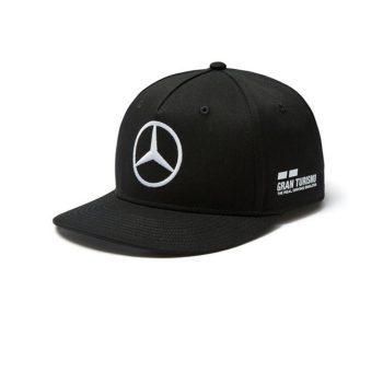 2018 Mercedes Lewis Hamilton Flatbrim Sapka Fekete