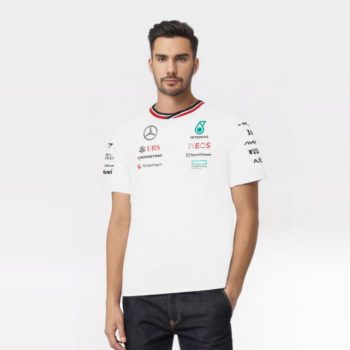 2024 Mercedes Környakú póló fehér