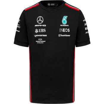 2023 Mercedes fekete környakú póló