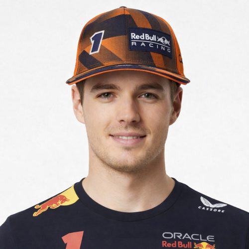 Max Verstappen Narancs Flatbrim Sapka