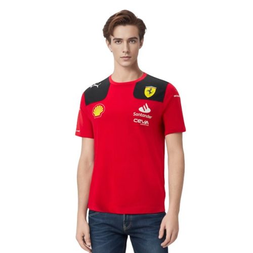 2023 Scuderia Ferrari Környakú Póló Leclerc