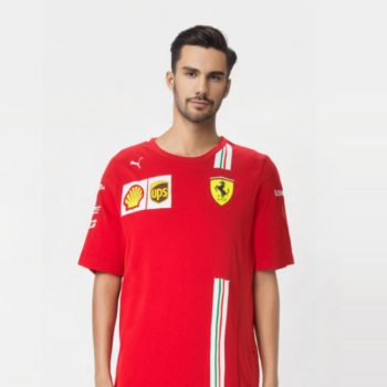 2021 Scuderia Ferrari Környakú Csapat Póló
