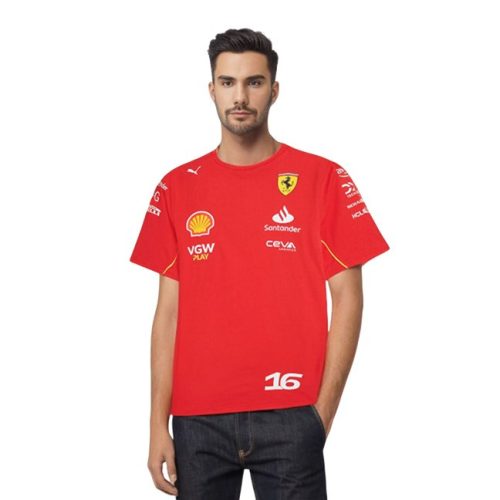 Scuderia Ferrari 2024 Leclerc környakú póló