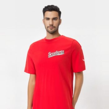Scuderia Ferrari Környakú Piros Póló