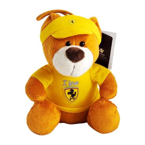 Sárga Ferrari Teddy Plüss Maci 30cm