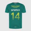 Aston Martin 2025 Fernando Alonso környakú póló