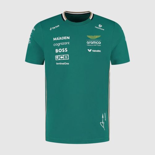 Aston Martin 2025 Fernando Alonso környakú póló, gyerek méret
