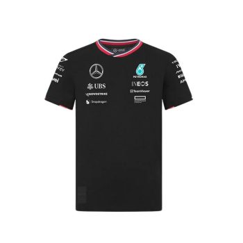 2024 Mercedes fekete környakú gyerek póló