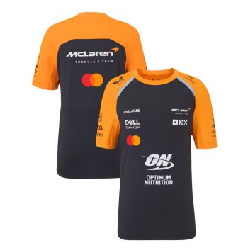 McLaren F1 2025 Team Set up Környakú Póló, Gyerek