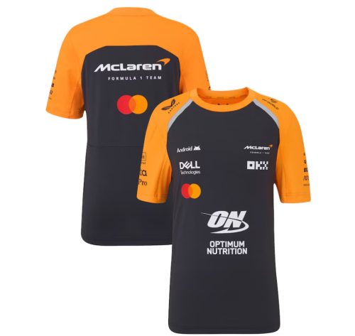 McLaren F1 2025 Team Set up Környakú Póló, Gyerek