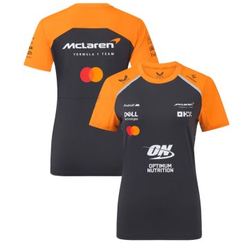 McLaren F1 2025 Team Set up Környakú Póló, Női