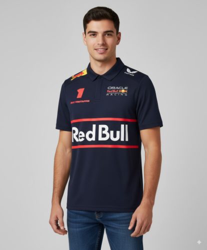 Red Bull 2025 Max Verstappen galléros póló